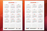 Wall Calendar 2020, a Stationery Template by AntartStock (Thumbnail 6 of 6)