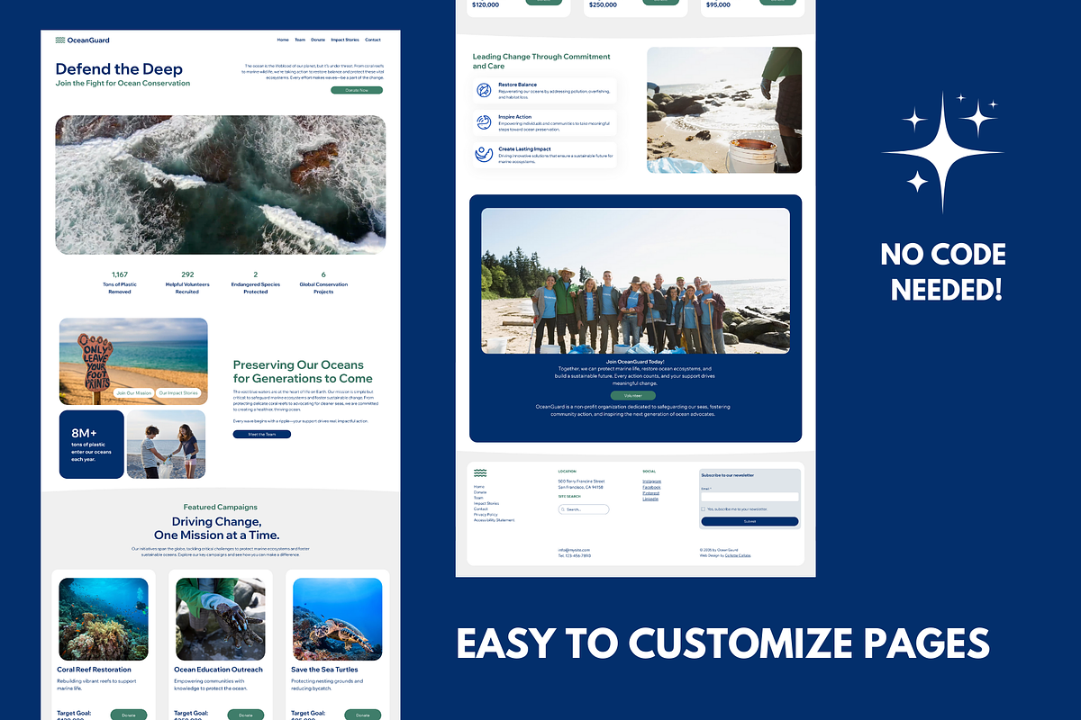 Non-Profit Wix Studio Template, a Wix Template by Collette Collabs (Photo 3 of 6)