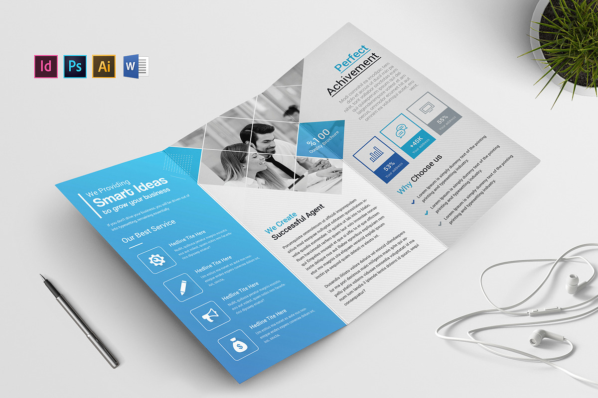 Tri-fold Brochure, a Brochure Template by Brochure-Market (Photo 1 of 4)
