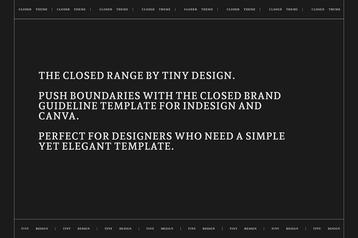 Closed Brand Guidelines Template preview 5