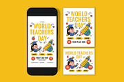 World Teachers Day Flyer, a Flyer Template by graphicook (Thumbnail 3 of 3)