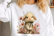 Whimsical Fall Autumn Bunny Clipart, a Seasonal Illustration by Canvas Craft (Thumbnail 5 of 10)