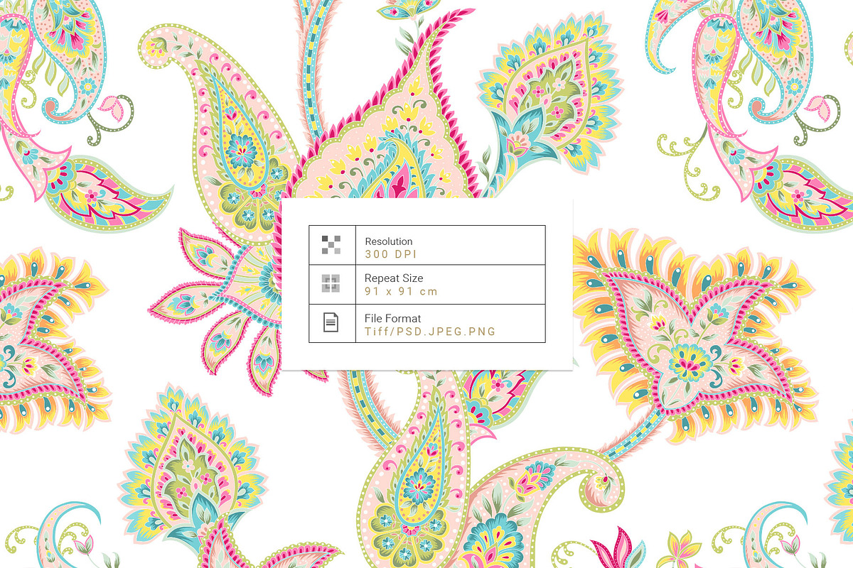 Persian Pink Paisley luxury Patterns, a Graphic by TSTUDIO (Photo 3 of 12)