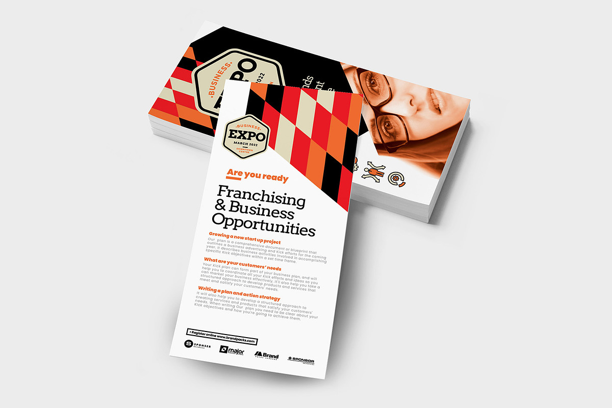 Business Event DL Card Template, a Flyer Template by BrandPacks