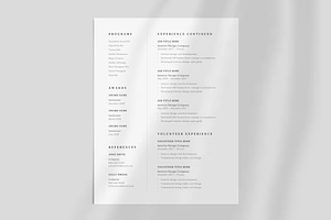 Minimalist Resume Designers Canva