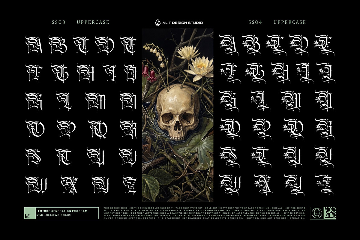 Rosella Mirakle Typeface, a Blackletter Font by alit design (Photo 5 of 20)