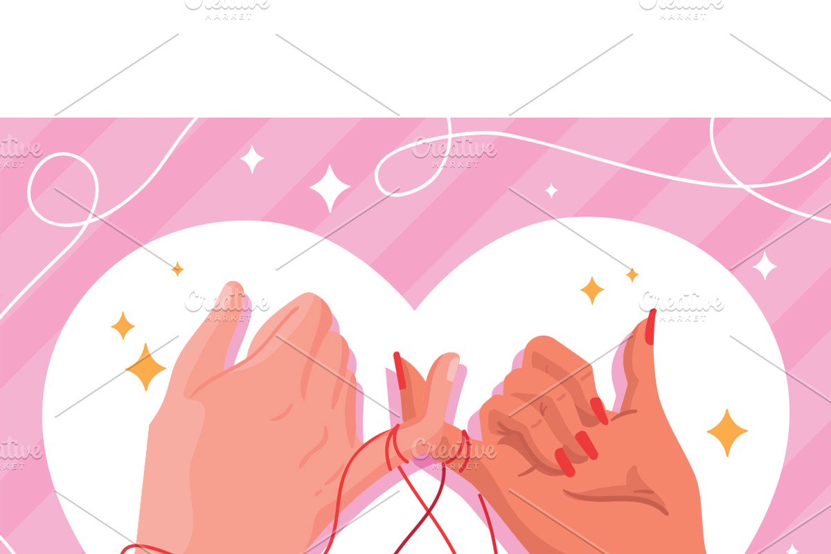 Eternal Love Red Thread, a Person Illustration by MISS CHATZ (Photo 2 of 3)