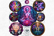 Women's Day Round Cliparts V3, a Seasonal Illustration by ThatsDesignArt (Thumbnail 5 of 11)
