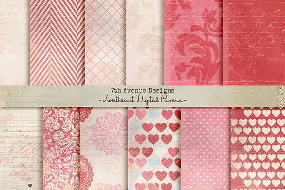 Sweetheart Digital Papers