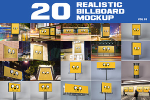20 Outdoor Billboard Mockup Vol.1