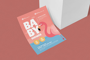 Cute Flamengo Baby Shower Invitation