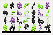 Abstract Retro Blobs Elements, an Object Graphic by angelainthefields (Thumbnail 4 of 10)