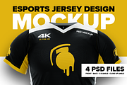 4K Esports Jersey Design Mockup, a Shirt Mockup by Creative Grenade (Thumbnail 1 of 5)