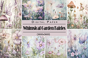 Whimsical Garden Fairies, a Background Graphic by Printable Treasure (Thumbnail 1 of 7)