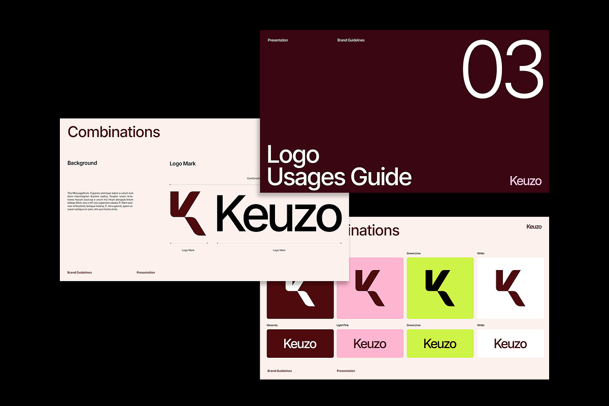 Keuzo - Brand Guideline Presentation, a Branding & Logo Template by Devators (Photo 3 of 7)