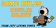 Game Rules JNL, a Slab Serif Font by Jeff Levine Fonts (Thumbnail 1 of 5)