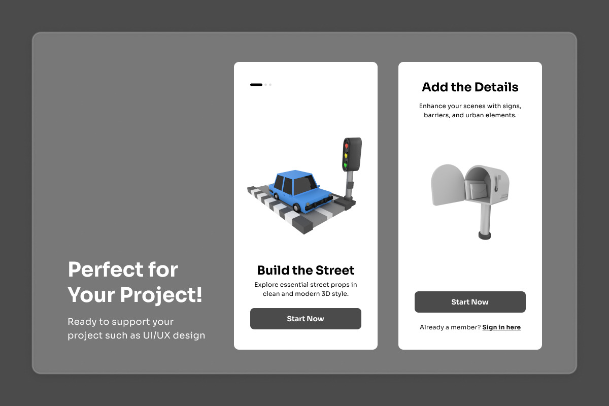 Metrix - Urban Props 3D Icons, an Object Illustration by twinstd (Photo 4 of 6)