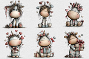 Cute Valentine's Day Unicorn Sublima, an Illustration by DreamCafeArt (Thumbnail 3 of 6)