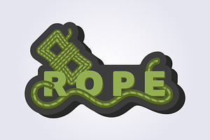 ropes logo template illustration, a Branding & Logo Template by Lodzrov