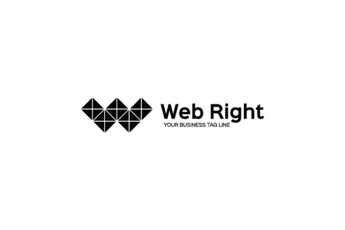 Web Right Logo Template, a Branding & Logo Template by The Branding Fusion