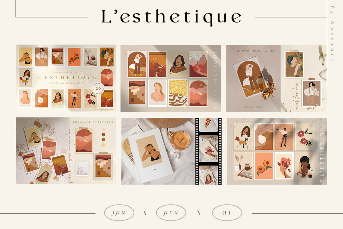 Abstract Bundle Posters Prints 325+, a Decorative Illustration by NassyArt (Photo 13 of 15)