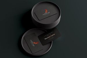 Rounded Corner Business Card Mockups