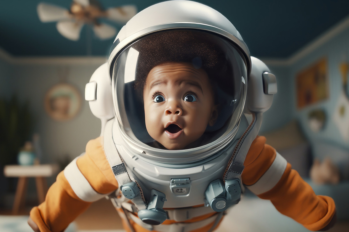 Baby astronaut - 36 images, a Person Illustration by Handmadefont (Photo 2 of 10)