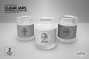 Jars with Metal /Clear Lids Mockup, a Packaging Mockup by INCDesign (Thumbnail 7 of 13)