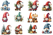 Cozy Christmas Gnomes Clipart, an Illustration by Designworld (Thumbnail 3 of 5)