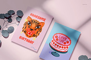 A5 Cards Mockup Set, a Merchandise Mockup by creatsy5 (Thumbnail 8 of 17)