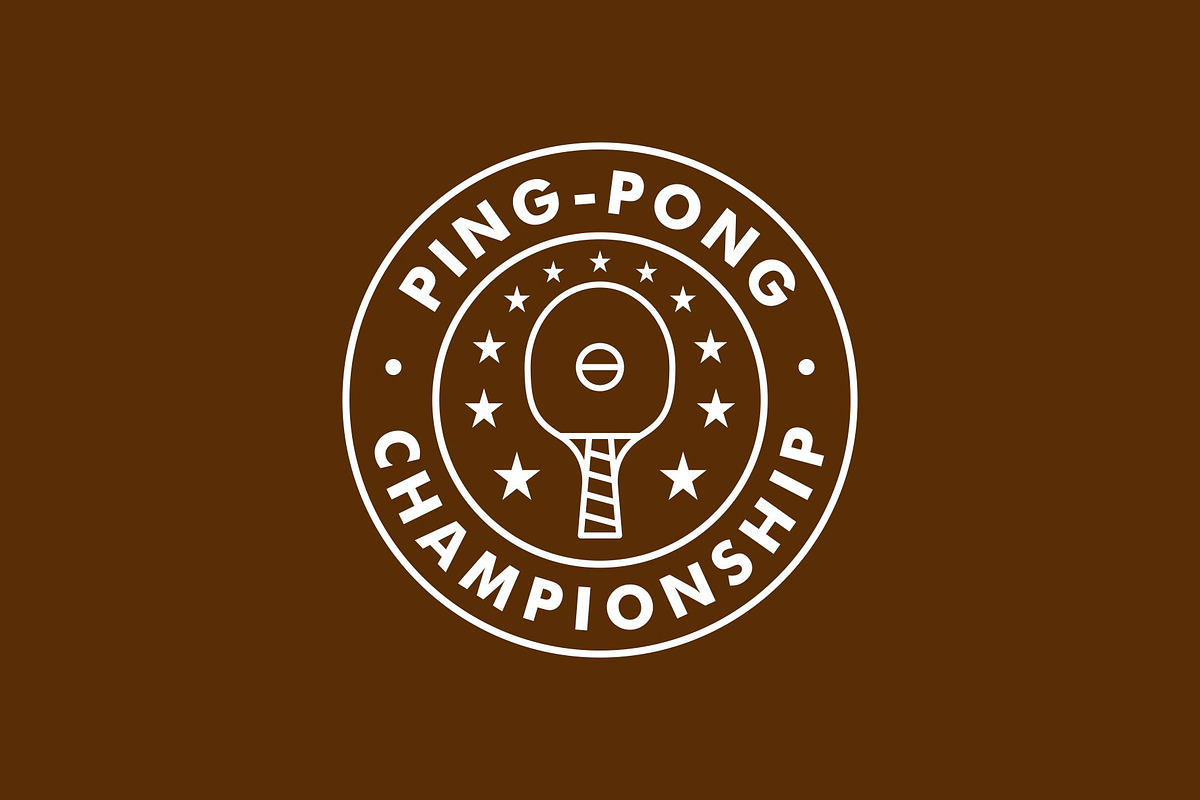 Ping Pong Sport Emblem Badge Logo, a Branding & Logo Template by Buqancreative (Photo 2 of 4)