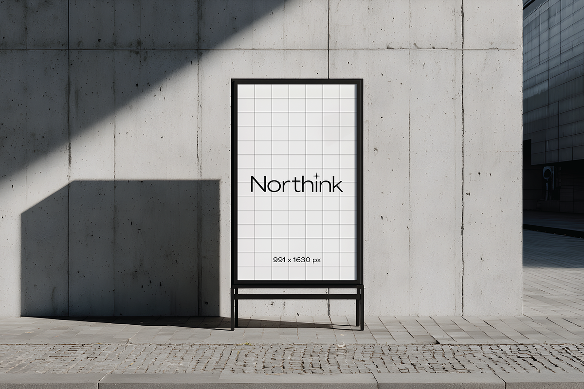 Modern Urban Street Sign Mockup, a Mockup by Northink (Photo 1 of 2)