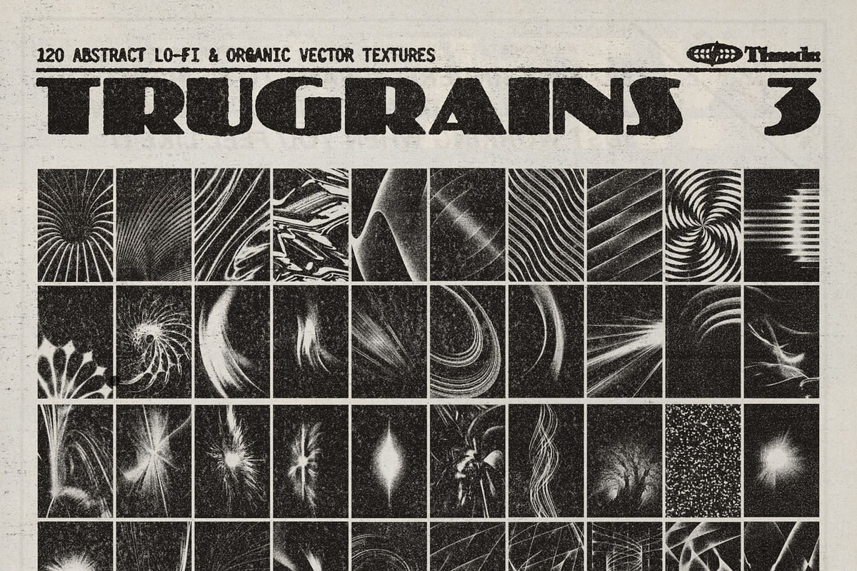 TRUGRAINS Brutalist Vector Textures, a Texture Graphic by Thundr Co. (Photo 2 of 3)