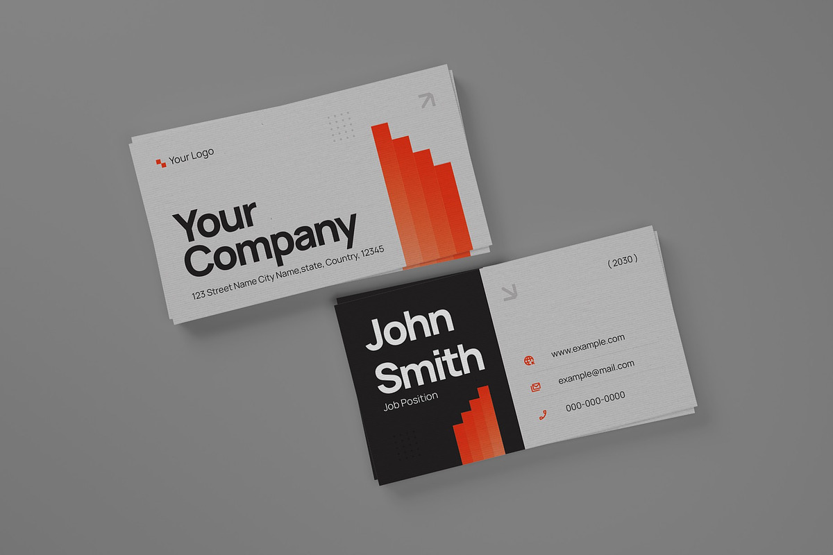 Company Business Card, a Business Card Template by graphicook (Photo 3 of 3)