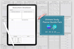 Ultimate Study Planner Bundle Pack