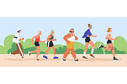 People jogging, running, doing sport, a Sport Illustration by Good Studio (Thumbnail 3 of 8)