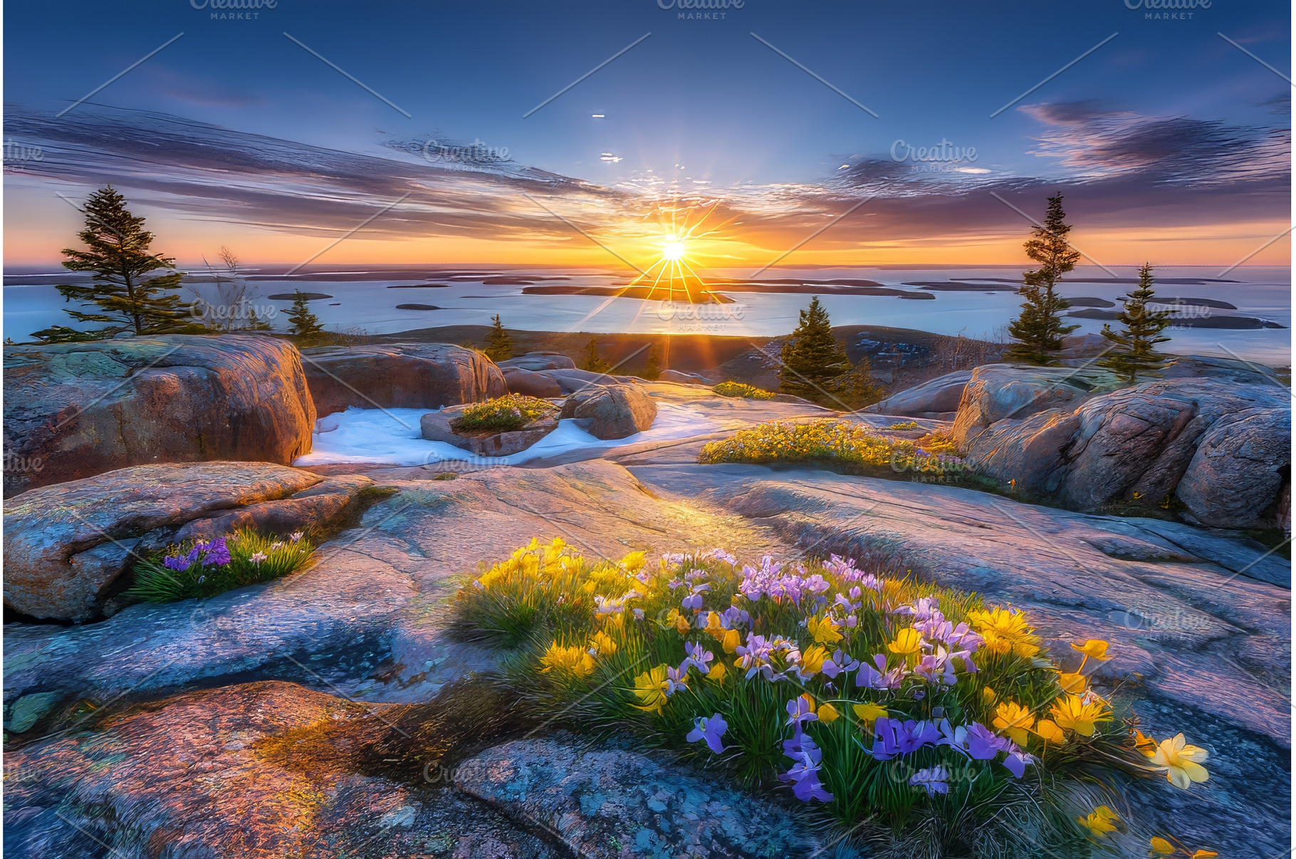 A beautiful sunrise can be seen from, a Nature Photo by ZinetroN
