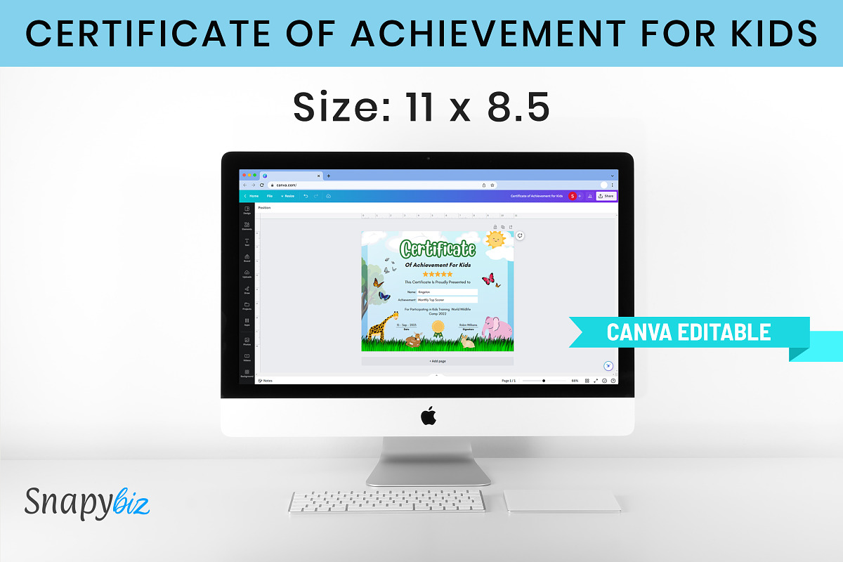 Customizable Child Certificate, a Templates & Theme by Snapybiz (Photo 6 of 8)