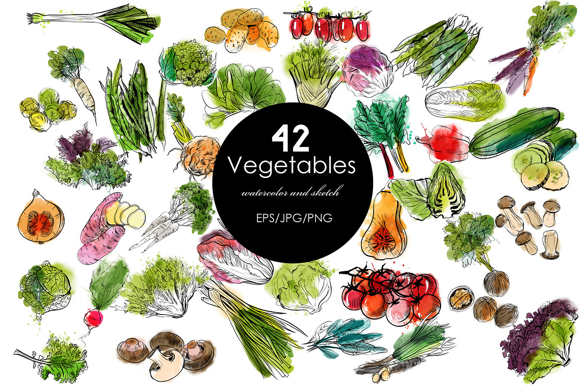 60 Vegetabiles and Fruits., an Illustration by Tatiana Davidova (Photo 3 of 3)