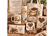 Watercolor Coffee Clipart Bundle PNG, a Food Illustration by Villa 11 Estudio (Thumbnail 5 of 7)