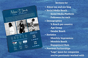 Two Page Media Kit in Navy Blue, a Templates & Theme by ProductiveandFree (Thumbnail 4 of 10)