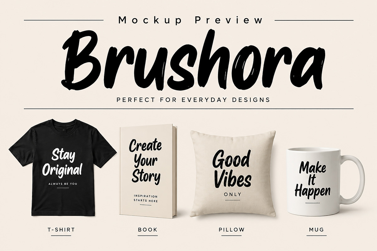 Brushora, a Script Font by Wow Magic (Photo 2 of 5)
