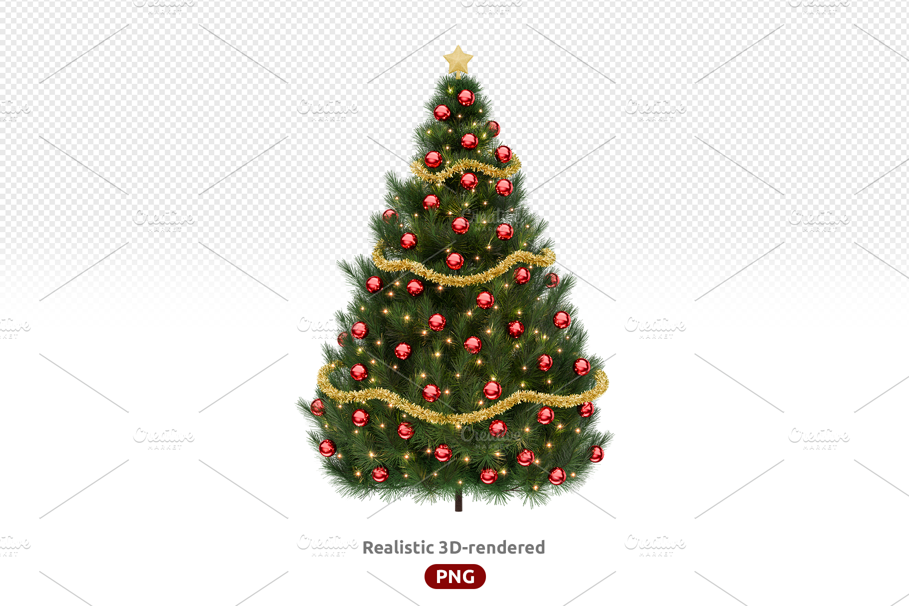 Decorated Christmas Tree PNG, a Holiday Photo by jessicamdesign