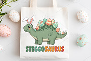 Easter Dinosaur PNG, an Illustration by Canvas Craft (Thumbnail 3 of 6)