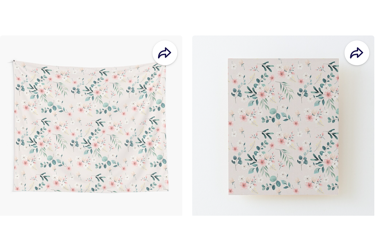Watercolor Flowers Seamless Pattern, a Pattern Graphic by Dz Akali (Photo 5 of 10)
