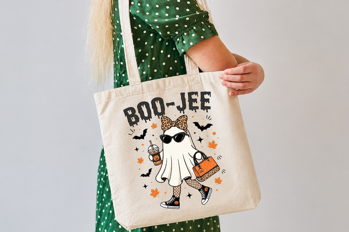 Cute Boo-Jee Fashion Ghost Halloween, an Object Illustration by DreamCafeArt (Photo 6 of 7)