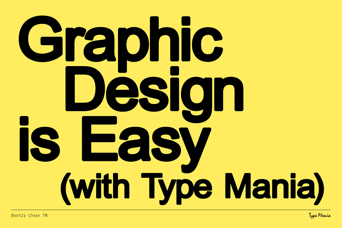 Bootzy Clean TM, a Sans Serif Font by Type Mania (Photo 12 of 12)