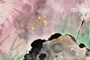 Dreamy Pink Pampas, a Decorative Illustration by yahu88studio (Thumbnail 2 of 3)