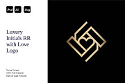 Luxury Initials RR with Love Logo, a Branding & Logo Template by Luxury Logos (Thumbnail 1 of 4)