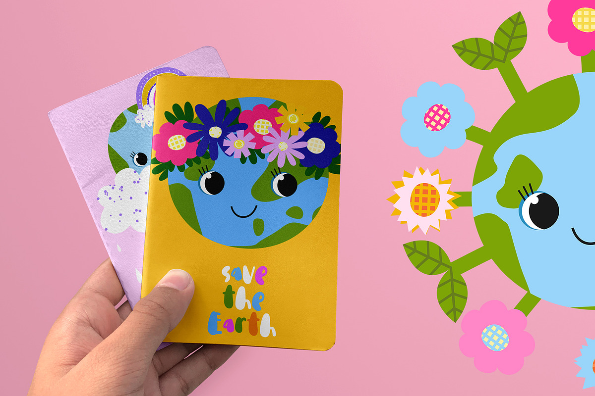 Cute Earth Day Clipart Set: Kawaii, an Object Illustration by the_myro (Photo 8 of 9)